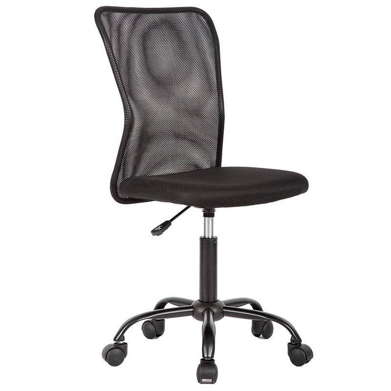 BestOffice Ergonomic Office Chair Desk Chair Mesh Computer Chair Armless Back Support Modern Executive Rolling Swivel Chair with Lumbar Supportï¼ˆBlackï¼‰ - Image 1